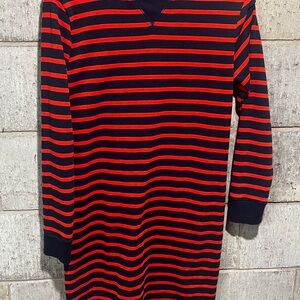 Old Navy Navy and Red Striped Shirt